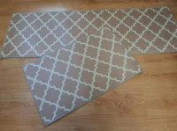 Набір килимків Homytex з 2-х штук 50x80+50x150 см, бежево-пудровий