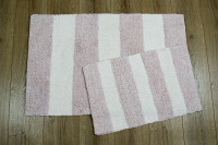 Набор ковриков для ванной Irya Kate pembe розовый 40x60 см + 60x90 см