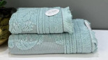 Набір махрових рушників Ikra Life Carolina yesil 50x90 см + 70х140 см