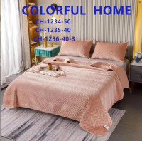 Покрывало велюровое Colorful Home 210x230 см с наволочками Зигзаг, модель 4