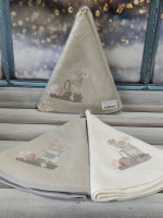 Набор круглых махровых полотенец для кухни Pupilla Bernini 70х70 см, модель 10