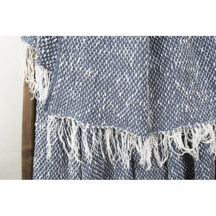 Плед-накидка Barine Wool Basket indigo синий 120x175 см