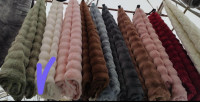Плед - Покрывало Home Textile Sable 200x230 см с искусственного меха оливковое