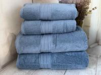 Набір махрових рушників Туреччина 50×80 см із 2-х штук, 75х145 см із 2-х штук, модель 7