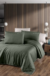 Постельное белье First Choice Timeless dark green сатин Delux