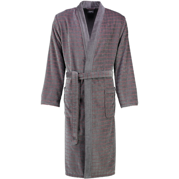Халат мужской Cawo Textil Kimono 4846-72 antrazit / rot