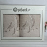 Набір махрових рушників Piante Home із двох штук 50х90+70х140 см з вишивкою модель 12
