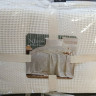 Вафельное пике - покрывало Nil Home Perla Diamond cream 220x240 см