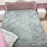 Ковдра плюшева Welsoft Zeron сіра 155x215 см