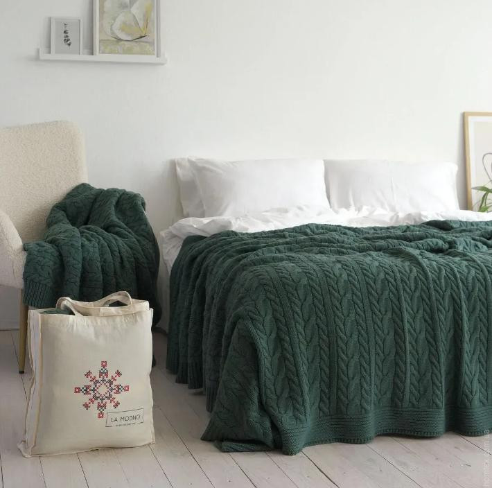 Плед La Modno Genova Duck Green 220х240 см