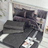 Постельное белье сатин - жаккард Romeo Home Ramses antacite евро