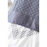 Набор постельное белье с покрывалом Karaca Home Sophia gri 2019-1 серый евро
