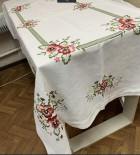 Скатерть Alltex 150x220 см с вышивкой, модель 26