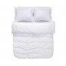 Постільна білизна сатин Lotus Home White Collection Stripe білий євро