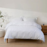 Постільна білизна сатин Lotus Home White Collection Stripe білий євро