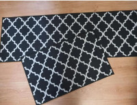Набір килимків Homytex з 2-х штук 50x80+50x150 см, чорний