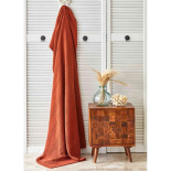 Плед трикотажний Nautica Home Spello kiremit цегляний 130х170 см