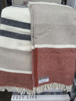 Плед бавовняний Merinos Cozy Life 180x220 см модель 11