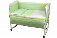 Спальный комплект для детской кроватки Руно "Лапушка" салатовый