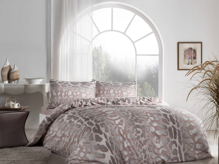 Постільна білизна TAC Ранфорс Edgar kahve полуторний