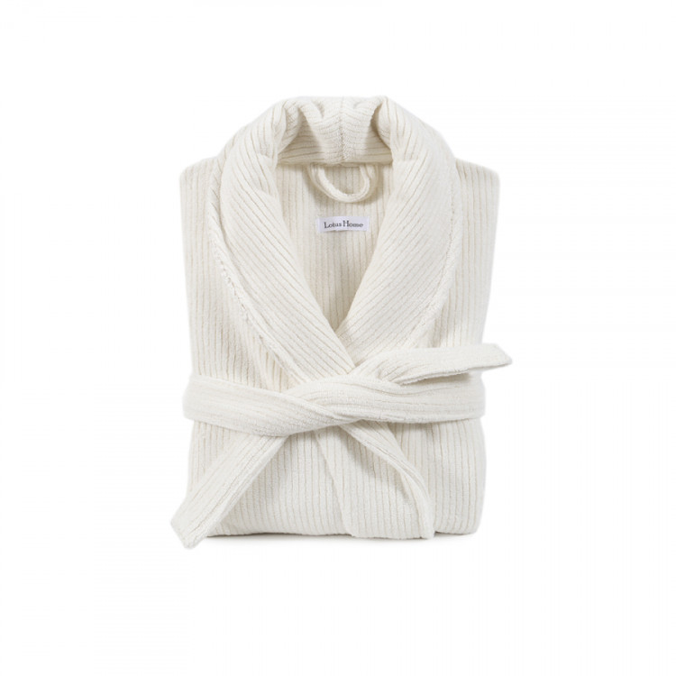 Халат unisex Lotus Home Bold New Microcotton off white махровый S Халат unisex Lotus Home Bold New Microcotton off white махровый XL