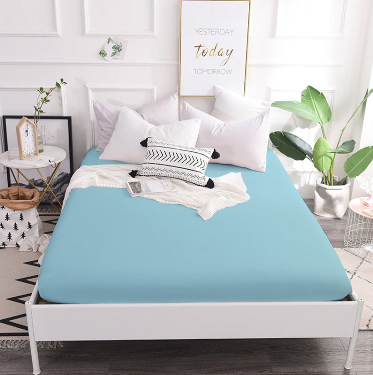 Простынь Mirson 12-4608 Lucretia бязь 80x190 см на резинке по периметру Простынь Mirson 12-4608 Lucretia бязь 150x190 см на резинке по периметру