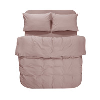 Постільна білизна Lotus Home Washed cotton Kansas пудровий євро