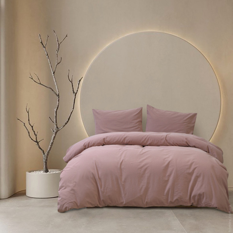 Постельное белье Lotus Home Washed cotton Kansas пудровый евро