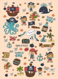 Коврик в детскую комнату Chilai Home Pirate 100x160 см