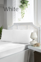 Простирадло сатинова First choice 240x260 см white з наволочками 50х70 см