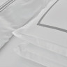 Постельное белье Penelope Clara antrasit евро с простынью на резинке (160х200+35 см)