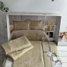 Постельное белье сатин - жаккард Romeo Home Ramses beige евро