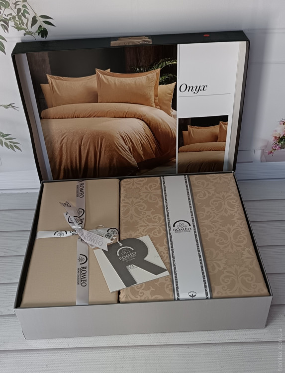 Постельное белье Romeo Home сатин - жаккард Onyx евро