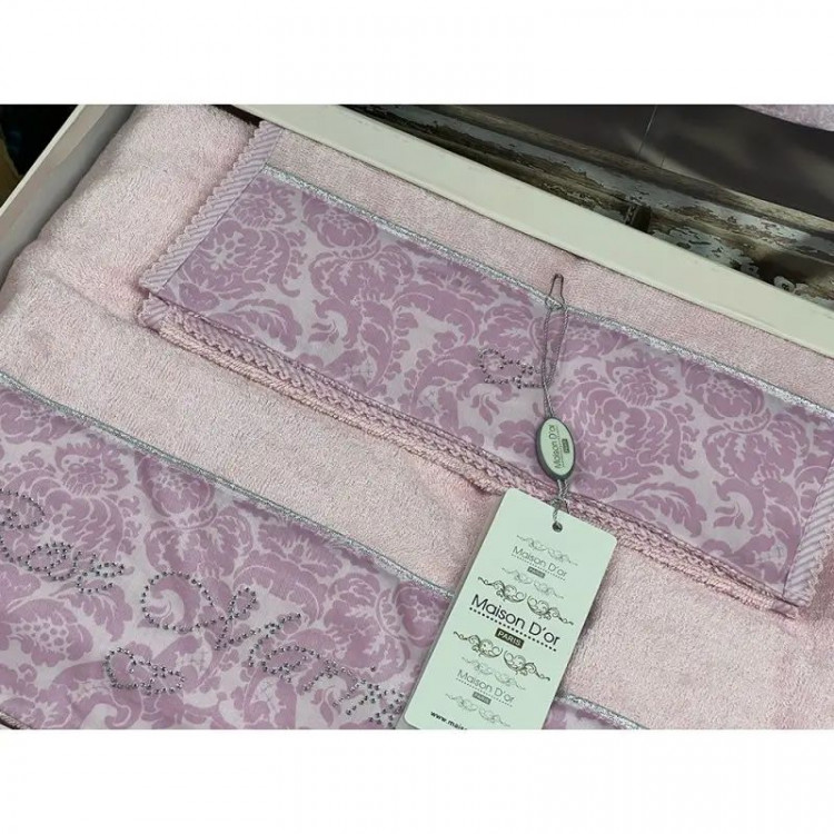 Набор полотенец Maison D'or ROSE MARINE ROSE из 3-х шт (30x50 см, 50x100 см, 75x140 см)