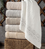 Набор махровых бамбуковых полотенец Pupilla из 6 - ти шт. 70х140 см, модель 20