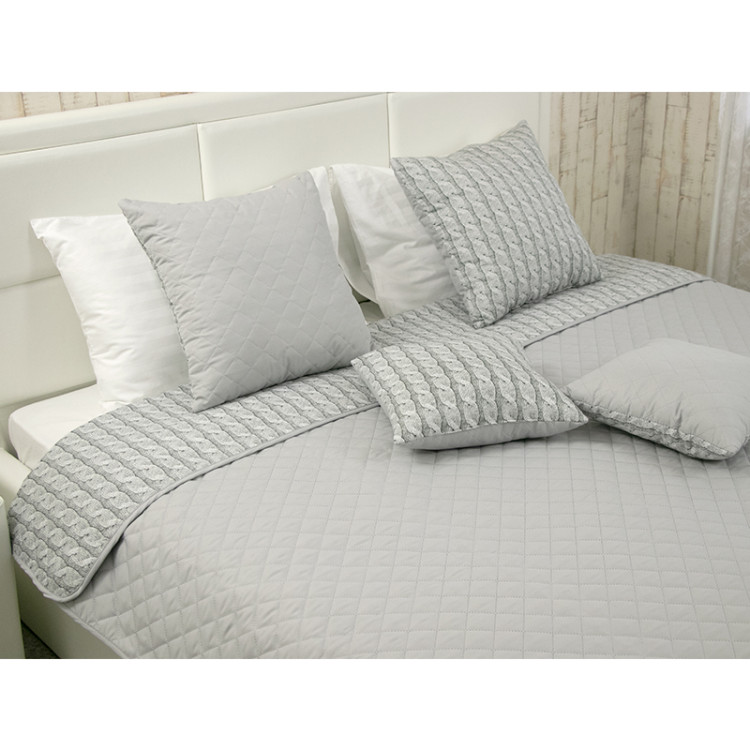 Подушка Руно декоративная Grey Braid 40x40 см