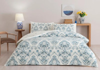 Постельное белье TAC Elvar mavi ранфорс евро