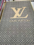 Ковер безворсовый 120х180 см Louis Vuitton серый