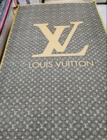 Ковер безворсовый 120х180 см Louis Vuitton серый