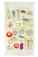 Полотенце для кухни IzziHome Овощи цветной 40x60 см 
