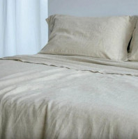 Простынь Almira Mix на резинке Вареный Хлопок Премиум Лен 160x200+30 см Простынь Almira Mix на резинке Вареный Хлопок Премиум Лен 160x200+30 см