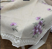 Скатерть Alltex 150x220 см с вышивкой, модель 28