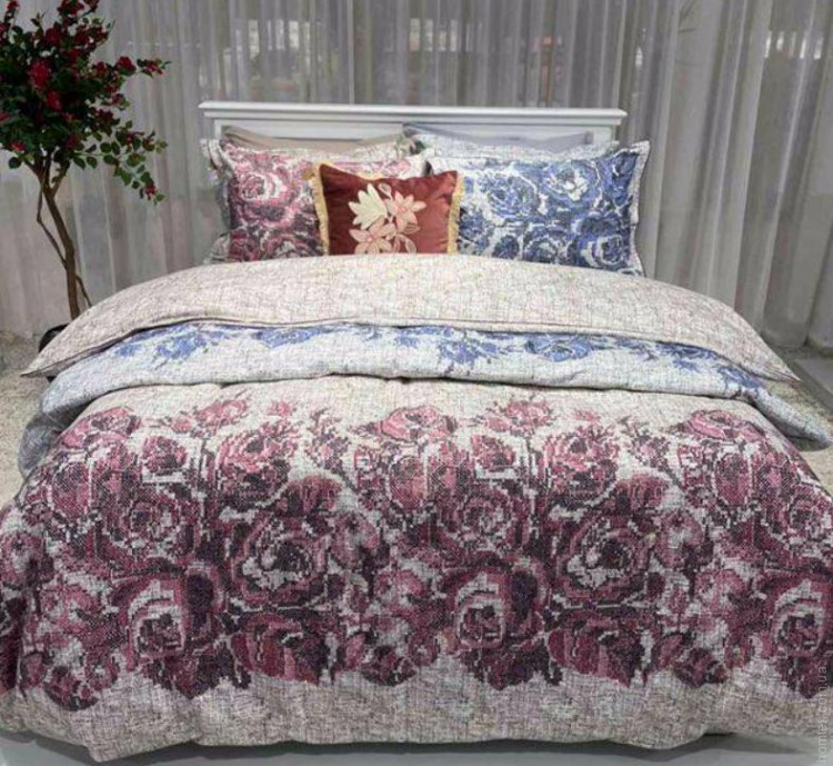 Постельное белье Sarev Elfida pembe фланель евро