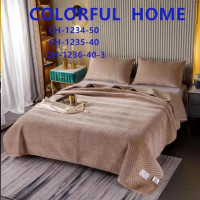 Покрывало велюровое Colorful Home 210x230 см с наволочками Зигзаг, модель 7