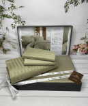 Постельное белье Belizza Line Olive сатин евро