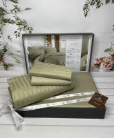 Постельное белье Belizza Line Olive сатин евро Постельное белье Belizza Line Olive сатин евро
