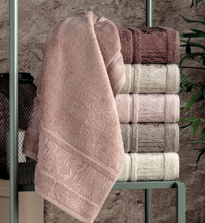 Набір махрових бамбукових рушників Pupilla з 6-ти шт. 70х140 см, модель 21