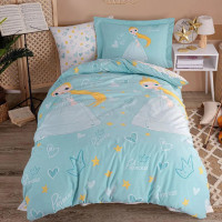 Постельное белье Hobby Poplin Prenses салатовый полуторный 
