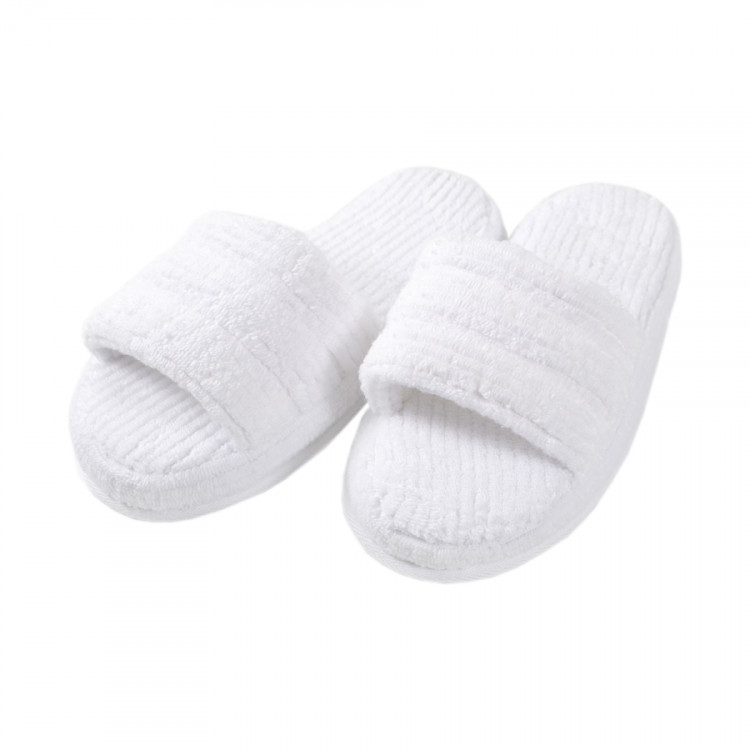 Тапочки махровые Lotus Home - Bold white L (36-40)