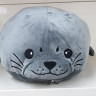 Плед Koloco с мягкой игрушкой 110x150 см Морской котик серый
